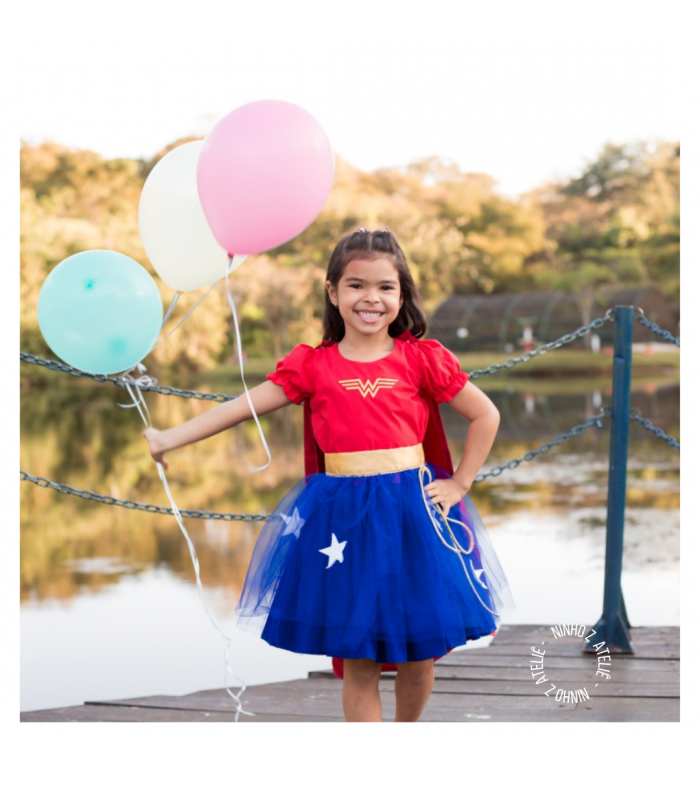 Vestido de festa clearance da mulher maravilha